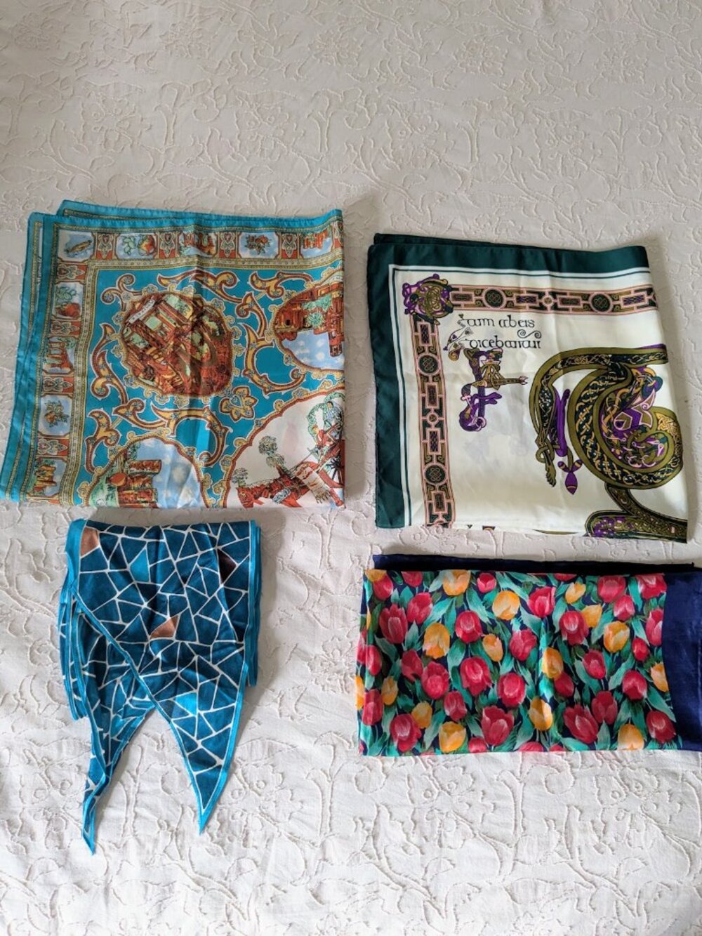 Beautiful Set of Vibrant Patterned Scarves